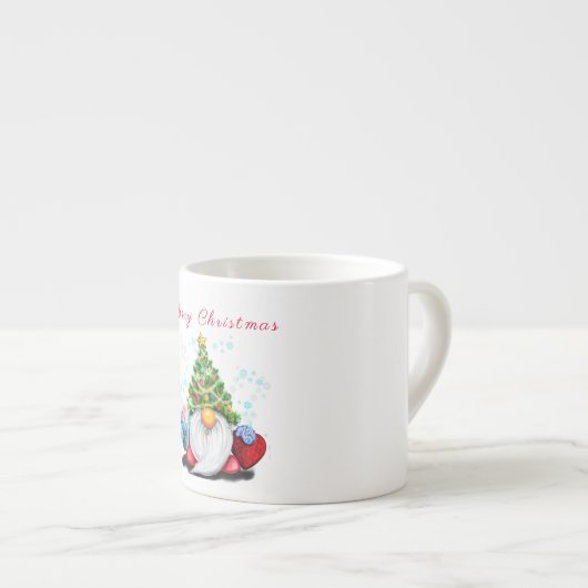 Schattigee Gnome Christmas Espresso Cup Espresso Kop (Voorkant rechts)