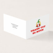 Schattigee Gnome Dank u bericht Kerstmis Kaart (Buitenkant)