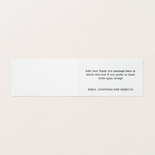 Schattigee Gnome Dank u bericht Kerstmis Kaart (Binnenkant ongevouwen)