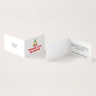 Schattigee Gnome Dank u bericht Kerstmis Kaart