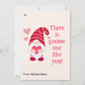 Schattigee Gnome een zoals jij Classroom Valentijn Feestdagenkaart (Voorkant)