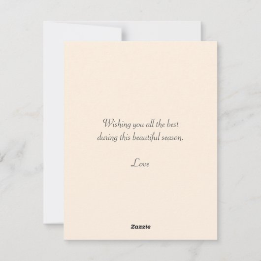 Schattigee Gnome en Herfst bladeren Thanksgiving Feestdagenkaart (Achterkant)