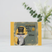 Schattigee Gnome Gold Gelukkig Nieuwjaar 2025 Briefkaart (Staand voorkant)