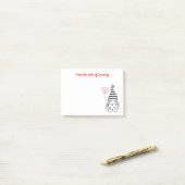 Schattigee Gnome Heart Love Fairy Garden Gnomes Post-it® Notes (Op bureau)