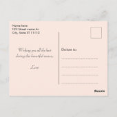 Schattigee Gnome, Herfstbladeren en Pompoenen Briefkaart (Achterkant)