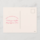 Schattigee Gnome Holding Hart Klaslokaal Valentijn Feestdagenkaart (Achterkant)