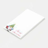 Schattigee Gnome in Christmas Tree Pet Post-it® no Notes (Schuin)