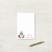 Schattigee Gnome in Christmas Tree Pet Post-it® no Post-it® Notes (Op bureau)