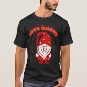 Schattigee Gnome in hart Valentijnsdag T-shirt (Voorkant)