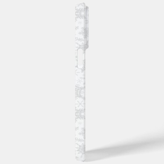 Schattigee Gnome in Rode Kerstmis Sneeuwvlokken Case-Mate iPhone Case (Achterkant / Rechts)