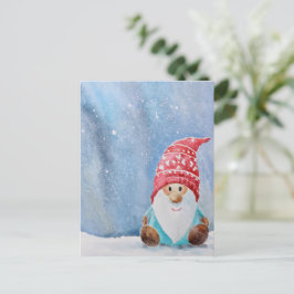 Schattigee Gnome kerst Briefkaart | grillige vakan