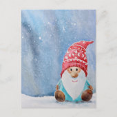 Schattigee Gnome kerst Briefkaart | grillige vakan (Voorkant)
