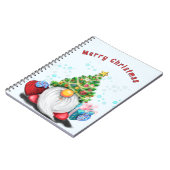 Schattigee Gnome kerst Notitieboek (Linkerzijde)