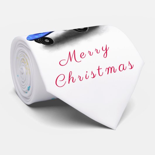 Schattigee Gnome kerst Stropdas (Opgerold)