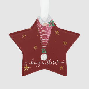Schattigee Gnome Kersthand In There Gouden Ster Ho Ornament