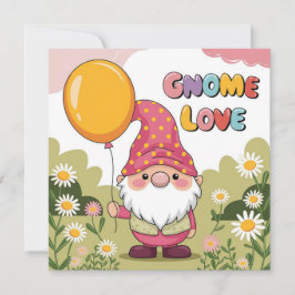 Schattigee Gnome met Ballon - Gnome Love Design