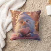 Schattigee Gnome met Hart: Valentijnsdag Design Kussen (Deken)