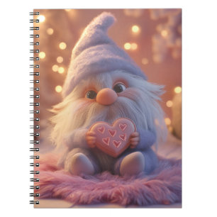 Schattigee Gnome met Hart: Valentijnsdag Design Notitieboek