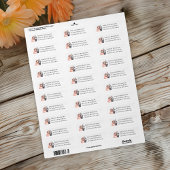 Schattigee Gnome Oranje bruiloft adres Etiket