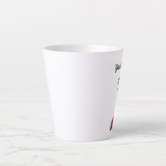 Schattigee Gnome Red Pet Christmas Stocking Candy  Latte Mok (Voorkant)