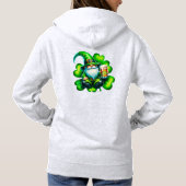 Schattigee Gnome St Patrick's Day met bier | Hoodie (Achterkant)