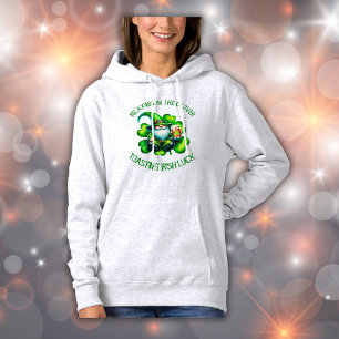 Schattigee Gnome St Patrick's Day met bier   Hoodie