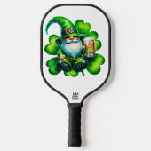 Schattigee Gnome St Patrick's Day met bier | Pickleball Paddle (Achterkant)