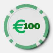 Schattigee Gnome St Patrick's Day met bier | Poker Chips (Achterkant)