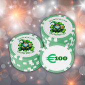 Schattigee Gnome St Patrick's Day met bier | Poker Chips