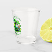 Schattigee Gnome St Patrick's Day met bier | Shot Glas (Rechts)