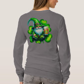 Schattigee Gnome St Patrick's Day met bier | T-shirt (Achterkant)