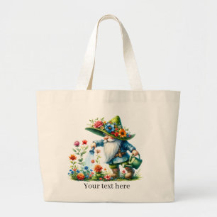 Schattigee gnome tuinieren liefhebbers grote tote bag