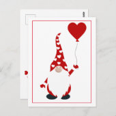 Schattigee Gnome Valentijn Briefkaart (Voorkant / Achterkant)