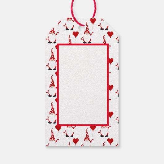 Schattigee Gnome Valentijn Cadeaulabel (Achterkant)