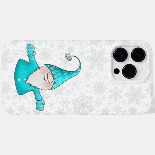 Schattigee Gnome Winter Feestdagen Kerst Case-Mate iPhone Case (Achterkant (horizontaal))