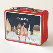 Schattigee Gnome Winter Sneeuwvakantie (Achterkant)