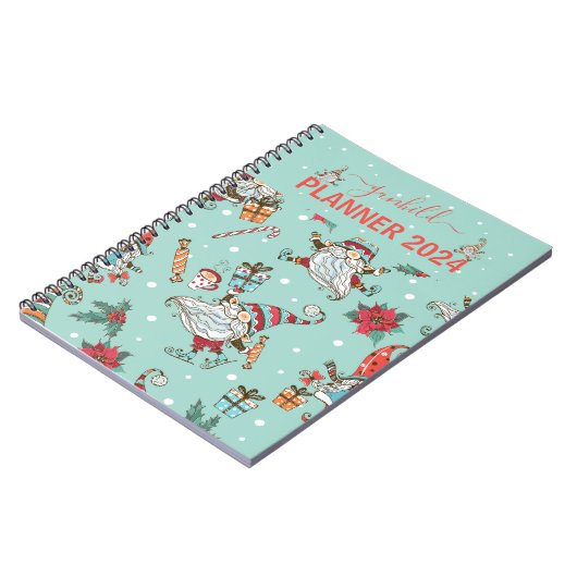 Schattigee Gnomen Scandinavische planner Notitieboek (Linkerzijde)