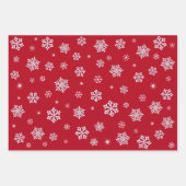 Schattigee Gnomen Sneeuwvlokken Bloemenkrans Aange Inpakpapier Vel (Voorkant 2)