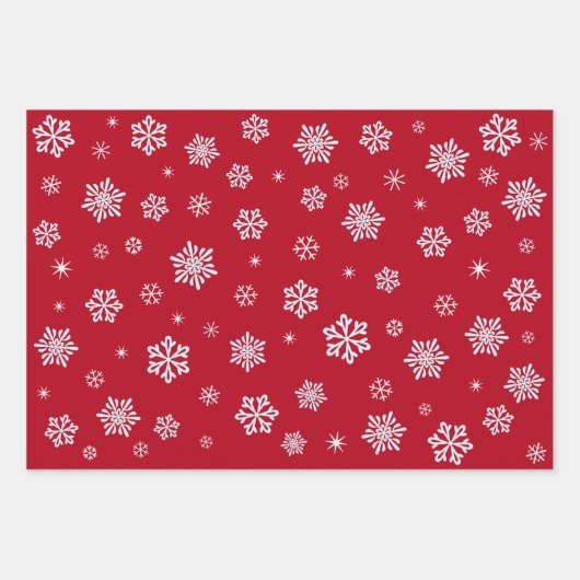 Schattigee Gnomen Sneeuwvlokken Bloemenkrans Aange Inpakpapier Vel (Voorkant 2)