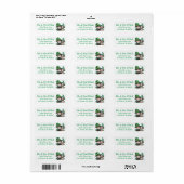Schattigee Gnomen St. Patrick's Day Etiket (Full Sheet)