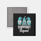 Schattigee Gnomen Support Squad Survivor Cervicale Magneet (Voorkant / Achterkant)