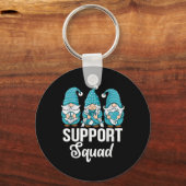 Schattigee Gnomen Support Squad Survivor Cervicale Sleutelhanger (Voorkant)