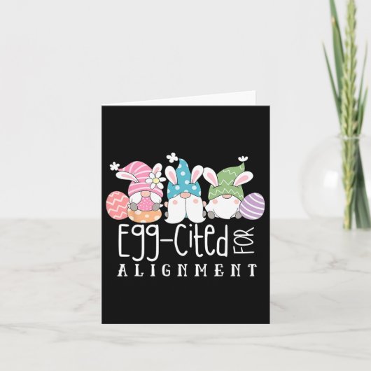Schattigee Gnomes Chiropractor Egg-geciteerd voor Kaart (Voorkant)