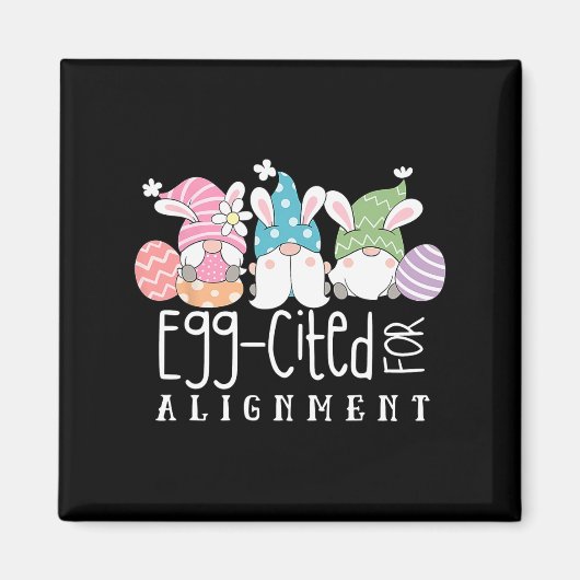 Schattigee Gnomes Chiropractor Egg-geciteerd voor  Magneet (Voorkant)