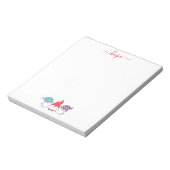 Schattigee Gnomes hopen op kerstscript Notitieblok (Linkerzijde)