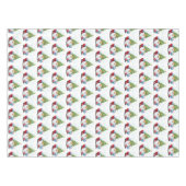 Schattigee Gnomes Kerst Tafelkleed (Voorkant (Horizontaal))