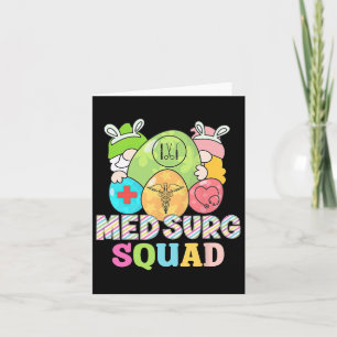 Schattigee Gnomes Med Surg Squad Nurse Paasdag Med Kaart