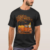 Schattigee Gnomes Pumpkin Pickup Truck T-shirt (Voorkant)