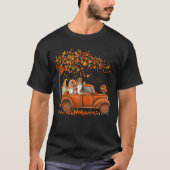 Schattigee Gnomes Pumpkin Pickup Truck T-shirt (Voorkant)