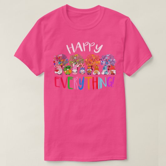 Schattigee Gnomies Happy Everything Feestdagen T-shirt (Design voorkant)